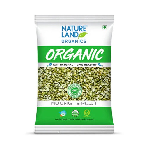 Organic Green Moong Split 500 Gm